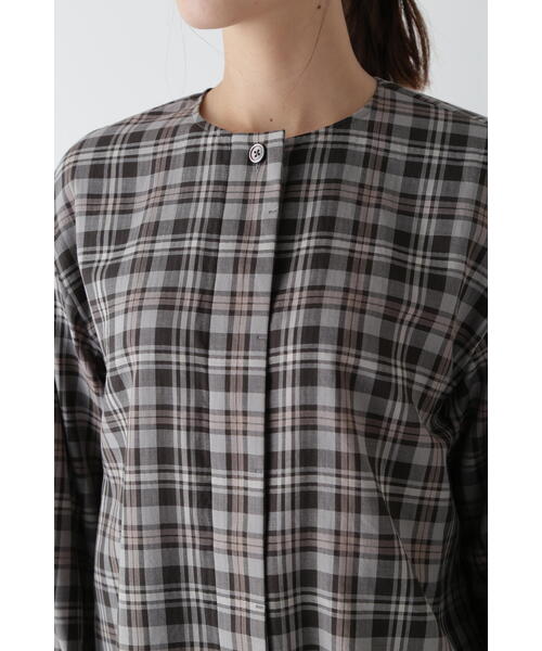 「human woman」 長袖ブラウス MEDIUM チャコールグレー レディース_画像7