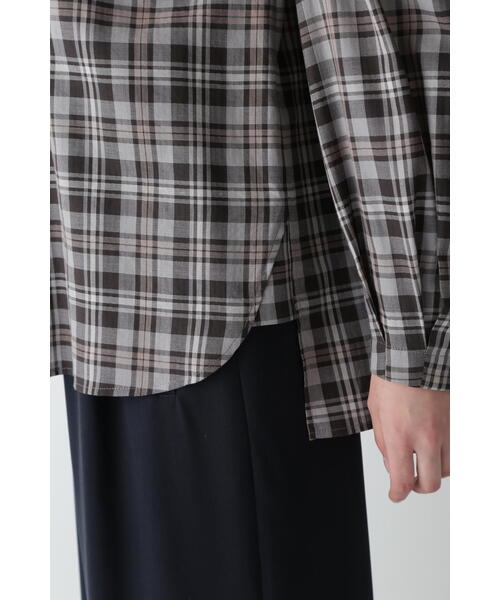 「human woman」 長袖ブラウス MEDIUM チャコールグレー レディース_画像9