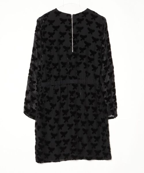 「Band of Outsiders」 花柄長袖ワンピース 1 ブラック レディース_画像2
