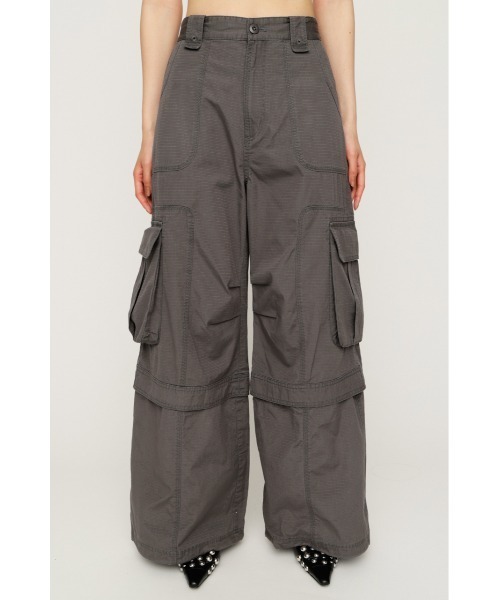 SLY（スライ） ワイドパンツ カーゴパンツ WASHED 2WAY CARGO PT