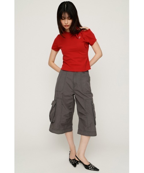 SLY（スライ） ワイドパンツ カーゴパンツ WASHED 2WAY CARGO PT