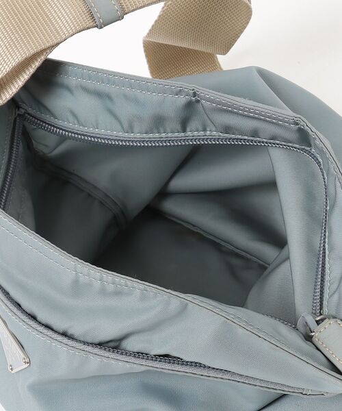 PRADA（プラダ） 三角ロゴ ショルダーバッグ - ブルー レディース