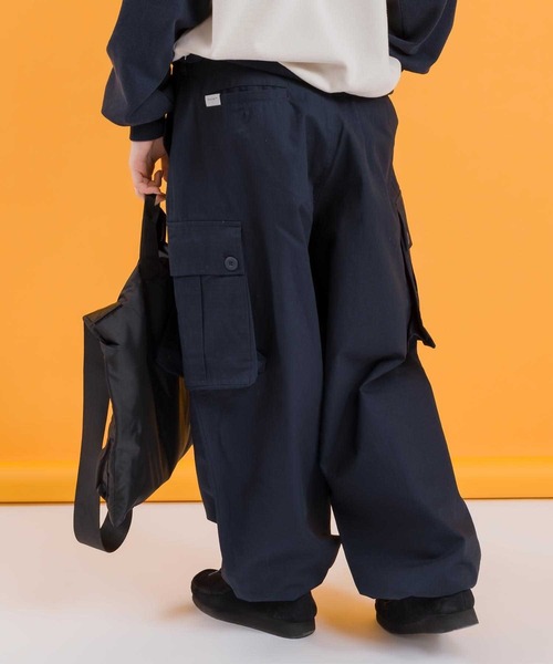 「MUHET」 カーゴパンツ MEDIUM ネイビー レディース_画像3
