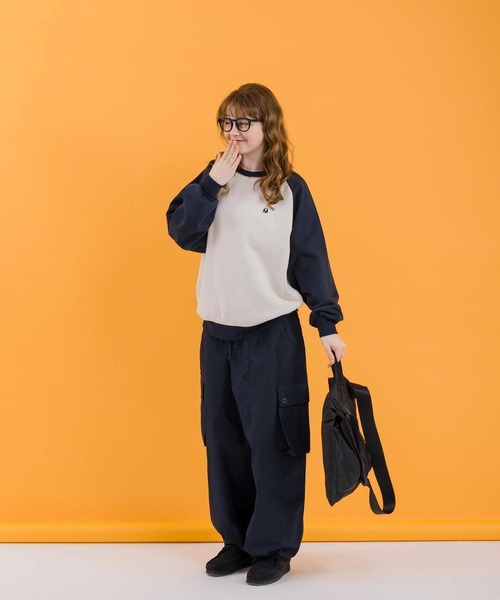 「MUHET」 カーゴパンツ MEDIUM ネイビー レディース_画像5