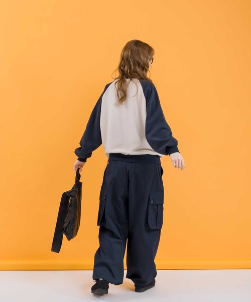 「MUHET」 カーゴパンツ MEDIUM ネイビー レディース_画像7
