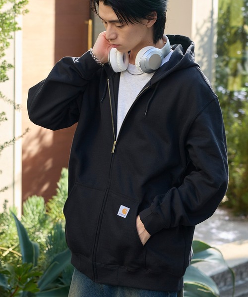 Carhartt（カーハート） ジップアップパーカー L ブラック メンズ