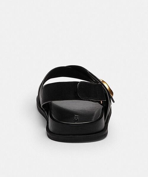 COACH（コーチ） サンダル スカルプテッド C クリス クロス サンダル