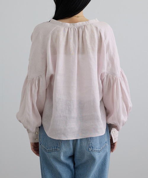 SALON adam et rope'（サロン アダム エ ロペ） リネンシャツ ブラウス