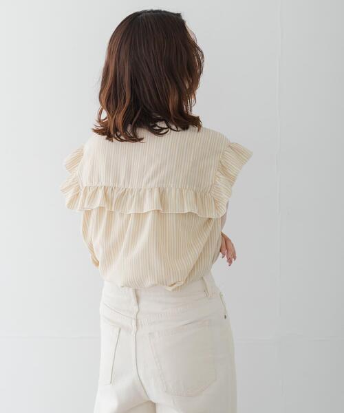 URBAN RESEARCH Sonny Label ブラウス シャツ スタンドカラーフリル 