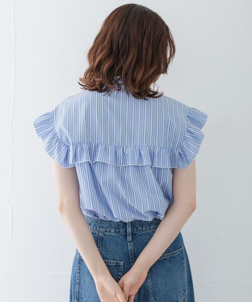 URBAN RESEARCH Sonny Label ブラウス シャツ スタンドカラーフリル 