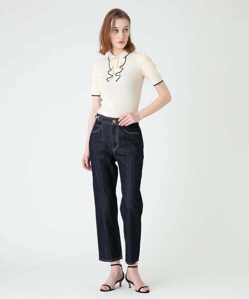 「LOULOU WILLOUGHBY」 デニムパンツ 1 ブルー レディース_画像6