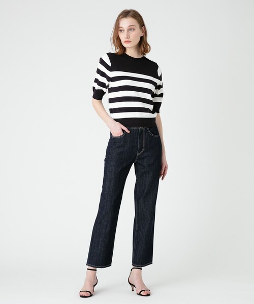 「LOULOU WILLOUGHBY」 デニムパンツ 1 ブルー レディース_画像7