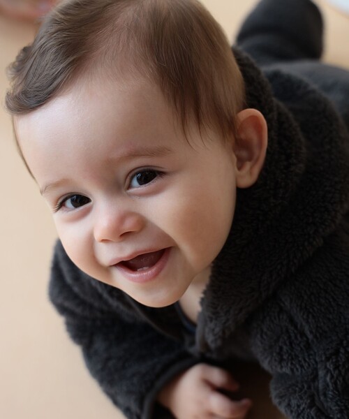 こども ビームス ベビー服 ロンパース ベビー ボア オールインワン