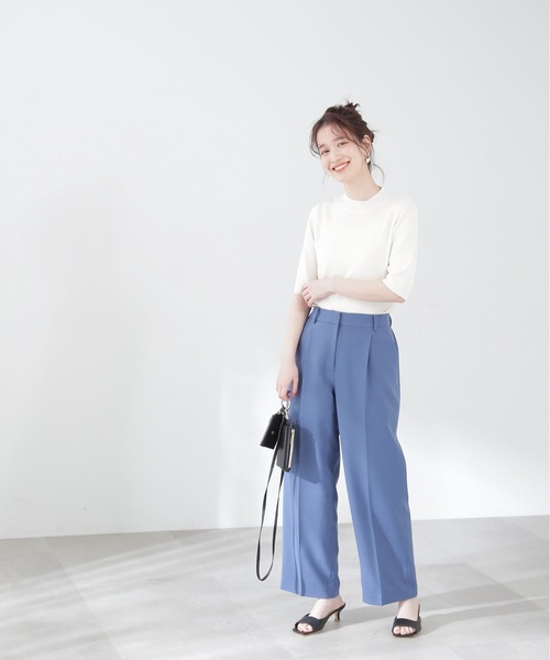 「N.(N. Natural Beauty Basic)」 半袖ニット MEDIUM ホワイト レディース_画像4