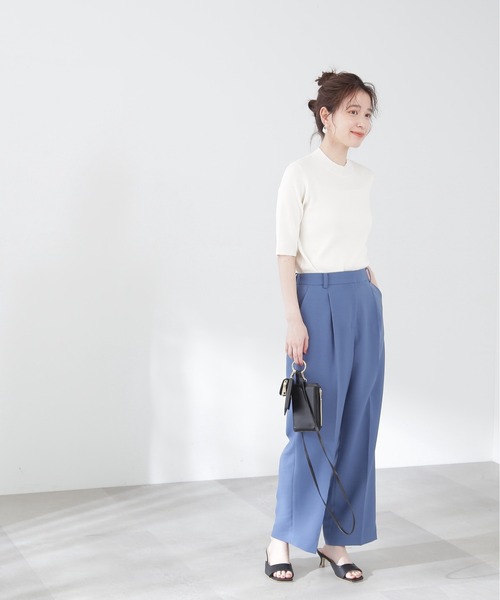「N.(N. Natural Beauty Basic)」 半袖ニット MEDIUM ホワイト レディース_画像5