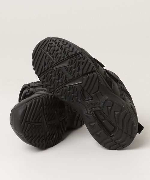 「ASICS」 「KIDS」ローカットスニーカー 17cm ブラック キッズ_画像3