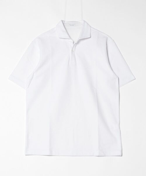 H BEAUTY&YOUTH UNITED ARROWSのポロシャツ/Lサイズ BEAUTY＆YOUTH UNITED ARROWS 半袖ポロシャツ L ホワイト メンズ
