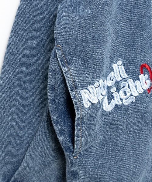 「A.D.C.L.」 デニムジャケット L ネイビー レディース_画像3