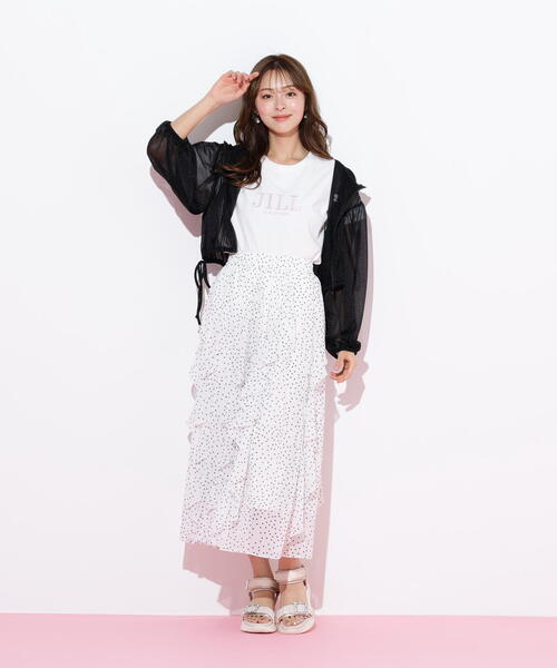 「JILL by JILL STUART」 長袖ブラウス FREE ブラック レディース_画像7
