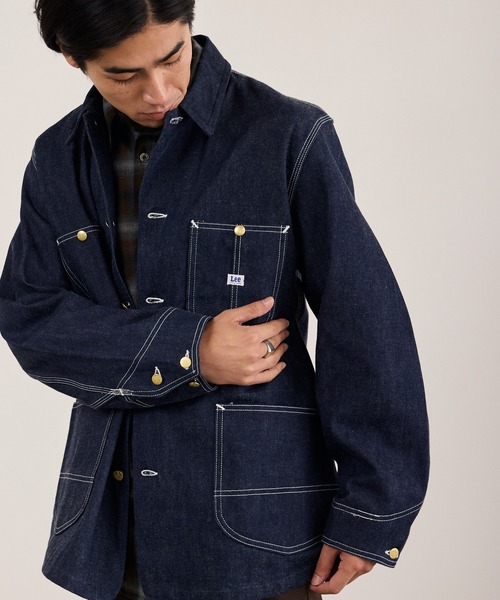 雰囲気抜群‼️Lee デニムカバーオール復刻 Lee（リー） デニムジャケット gジャン ARCHIVES OVERALL JACKET 91-J