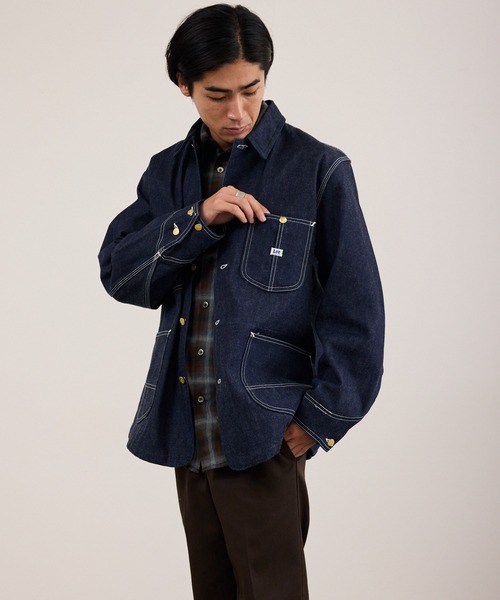 Lee　デニムカバーオール　デニムジャケット　91-J復刻　L Lee（リー） デニムジャケット gジャン ARCHIVES OVERALL JACKET 91-J