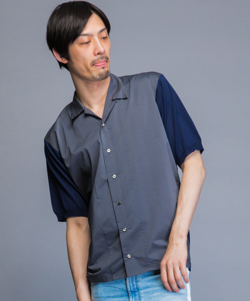 5351 pour les hommes シャツ 5351 POUR LES HOMMES tシャツ 「5/」ウォッシュド コットンT
