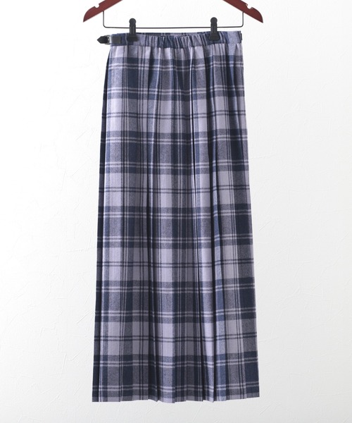 値下げ【美品】O'NEIL OF DUBLIN クラシックキルトロングスカート オニールオブダブリン O'NEIL of DUBLIN スカート 丈93cm 5093W