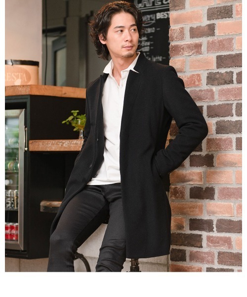 させて コート Zozotown Paypayモール店 通販 Paypayモール チェスターコート Gostar De Fuga 立ち