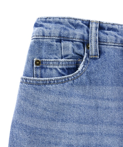 ALEXIA STAM デニムスカート ALEXIA STAM（アリシアスタン）の「Fringe Hem Denim Long Skirt