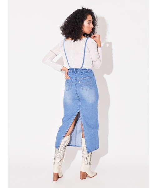 アリシアスタン　デニムロングスカート ALEXIA STAM スカート Denim Long Skirt/デニムロングスカート
