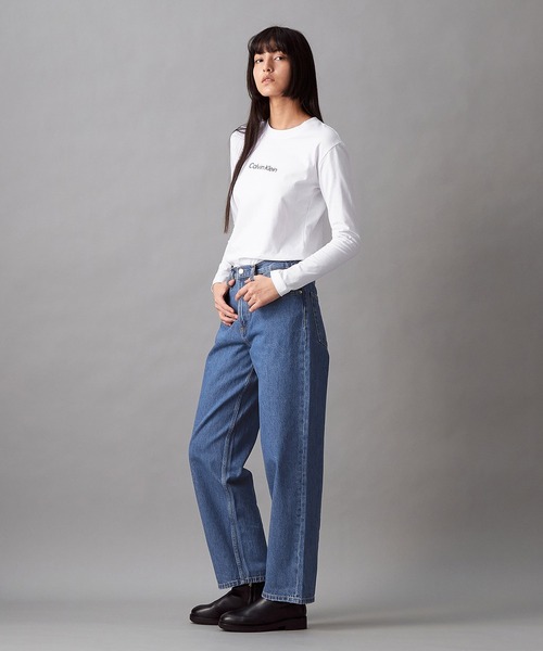   Jeans バックスタンプ リラックス Tシャツ 送関込 Tシャツ - ショートスリーブリラックスド スタンダードロゴT
