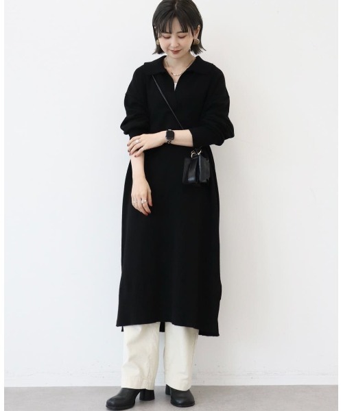 ワンピース 衿付きニットワンピース Zozotown Yahoo 店 通販 Yahoo ショッピング