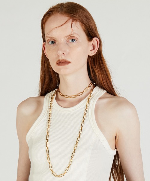 アクセサリー Prank Project Box Chain Lariat Necklace Prank Project Box Chain Lariat Necklace