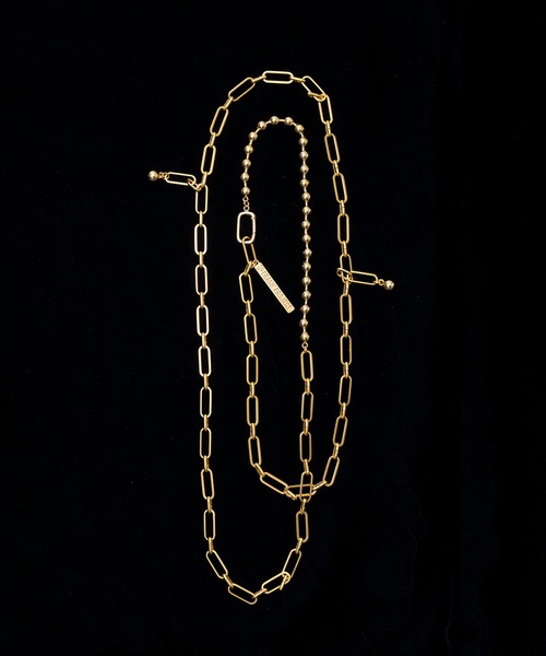 ネックレス ボックスチェーンラリエットネックレス/Box Chain Lariat Necklace レディースの画像