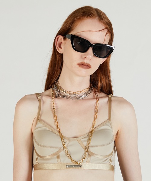 ネックレス ボックスチェーンラリエットネックレス/Box Chain Lariat Necklace レディースの画像