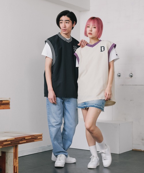 Dickies ベスト ジレ Dickies/ディッキーズ NYLON V NECK VEST