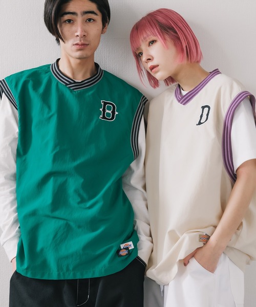 Dickies ベスト ジレ Dickies/ディッキーズ NYLON V NECK VEST