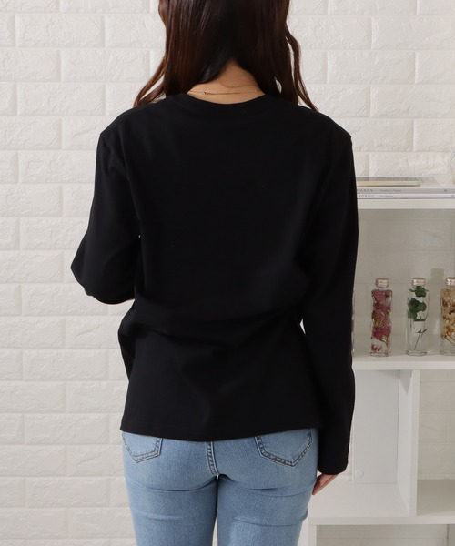 DAYRA tシャツ 綿 ラウンドネックロングTシャツ レディース : ZOZOTOWN