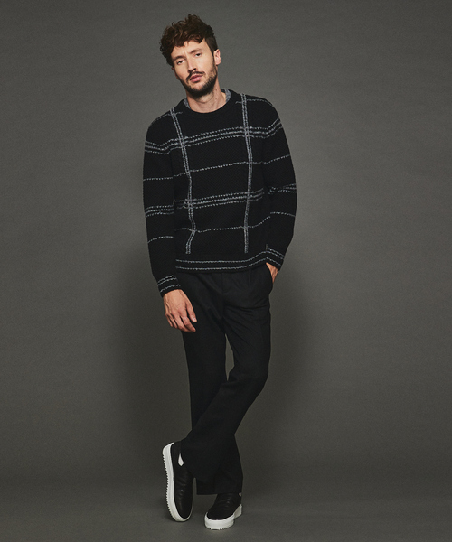 5351 POUR LES HOMMES パンツ TRストレッチ ストレート フレアパンツ