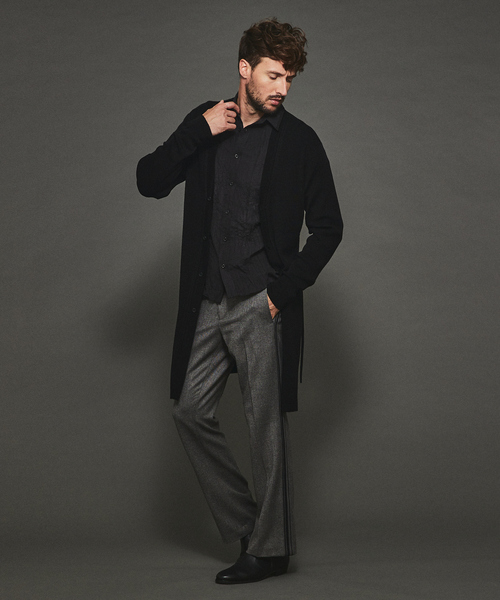 5351 POUR LES HOMMES パンツ TRストレッチ ストレート フレアパンツ