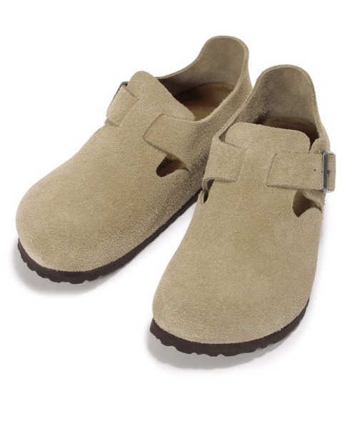 【美品】BIRKENSTOCK ロンドン スエード トープ 37（約24cm） ビルケンシュトック BIRKENSTOCK London Suede 【ナロー幅