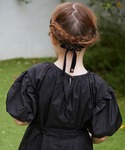 チャーム付きベルベットヘアリボンの詳細画像4