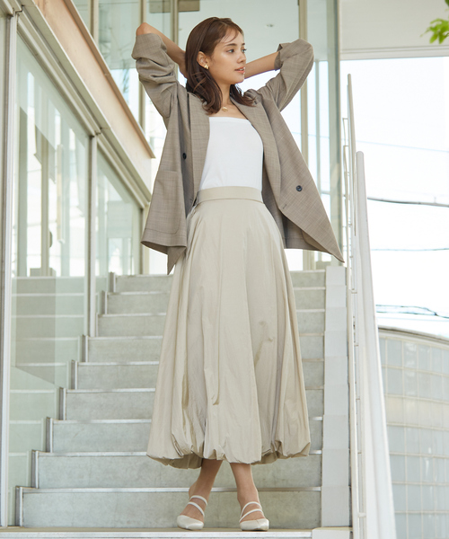 enzoblue stripeballoonskirt バルーンスカート loin nuit スカート ribbon balloon skirt / リボンバルーン