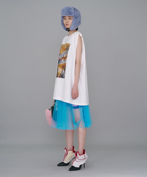 NON TOKYO（ノントーキョー） ワンピース GATHER TULLE CAMISOLE ONE