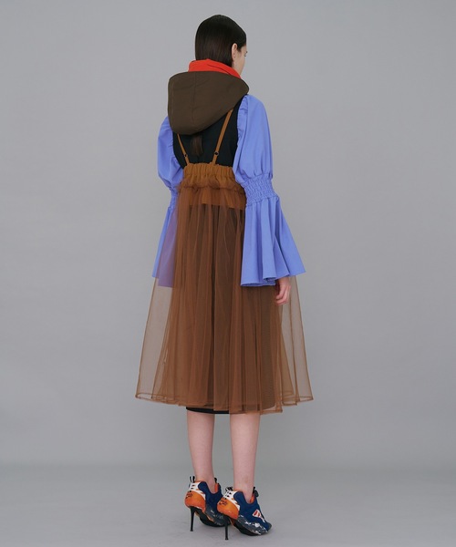 NON TOKYO（ノントーキョー） ワンピース GATHER TULLE CAMISOLE ONE