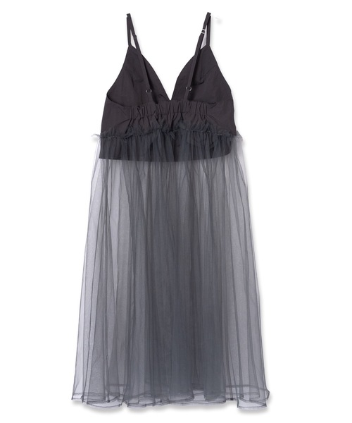 NON TOKYO（ノントーキョー） ワンピース GATHER TULLE CAMISOLE ONE