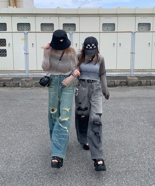 non-hedge（ノンヘッジ） サマーニット ニット セーター シアー