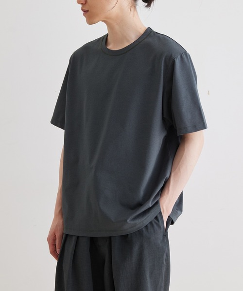 AB6IX エービーシックス Tシャツ ブラック 送料込 ADAM ET ROPE' tシャツ ボックスシルエット ジャージー Tシャツ