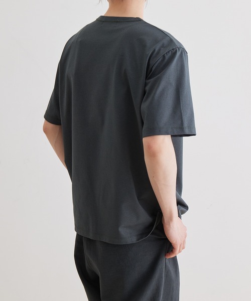 AB6IX エービーシックス Tシャツ ブラック 送料込 ADAM ET ROPE' tシャツ ボックスシルエット ジャージー Tシャツ