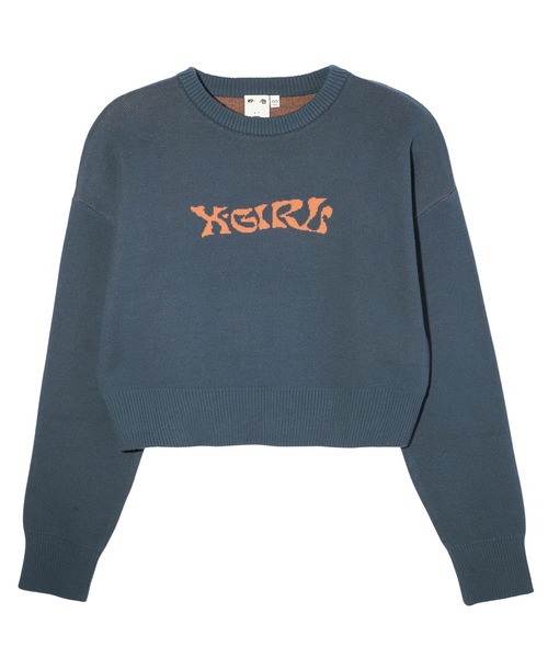 ニット セーター BUTTERFLY COMPACT KNIT TOP レディース X-girl ニット セーター BUTTERFLY COMPACT KNIT TOP レディース